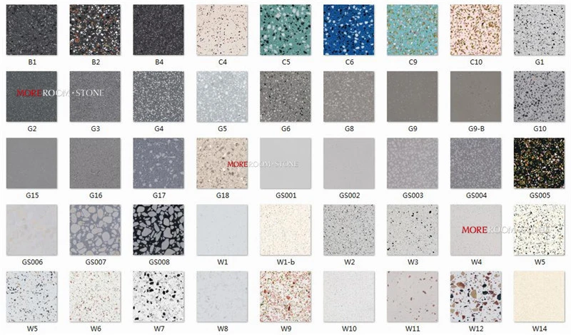 China Decorative Aritificial Stone White Terrazzo Slab/Tiles Supplier for Flooring/Wall