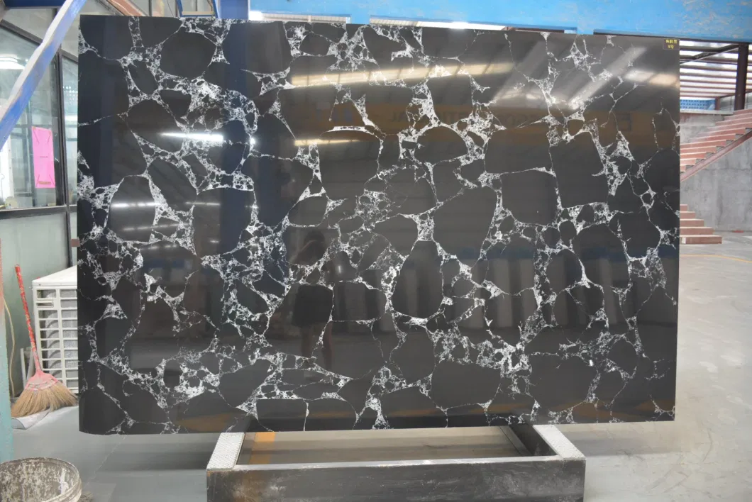 Black Artificial Marble for Background Wall /for Kitchen Countertop